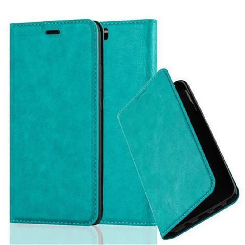 Cadorabo Hülle kompatibel mit Huawei P10 PLUS Schutzhülle mit Magnetverschluss, Standfunktion und Kartenfach
