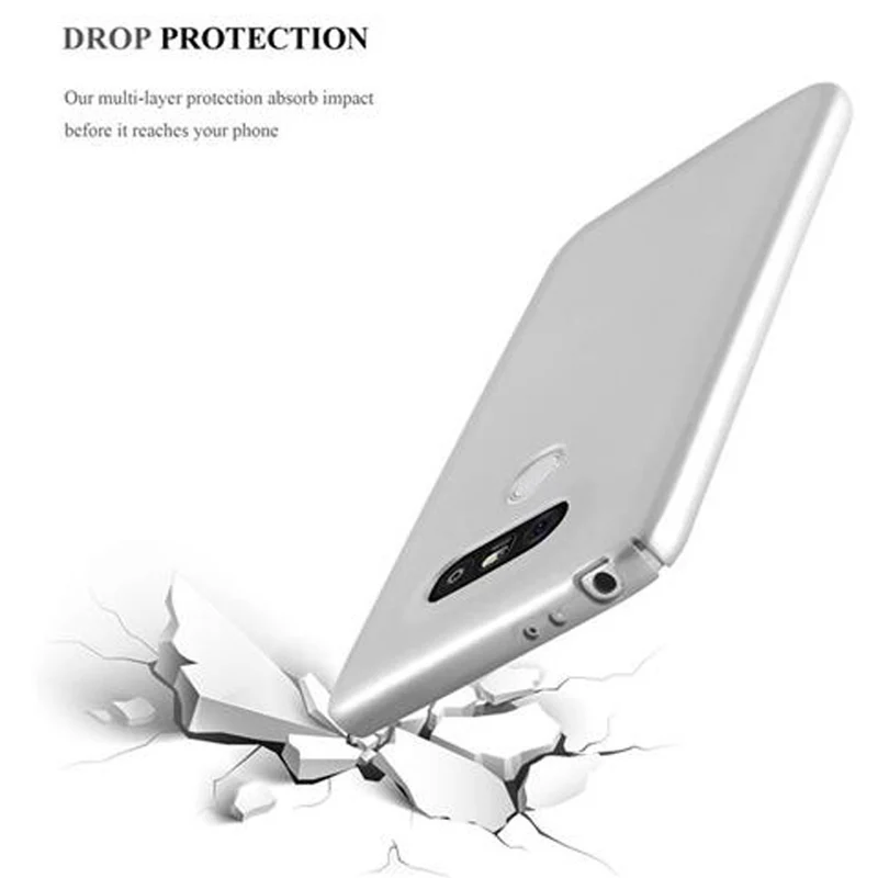 Cadorabo Hülle kompatibel mit LG G5 Hard Case Schutzhülle in Metall Optik gegen Kratzer und Stöße