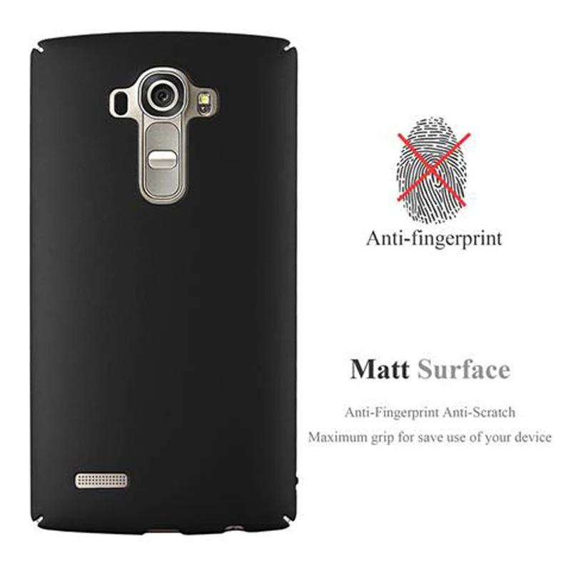 Cadorabo Hülle kompatibel mit LG G4 / G4 PLUS Hard Case Schutzhülle in Metall Optik gegen Kratzer und Stöße