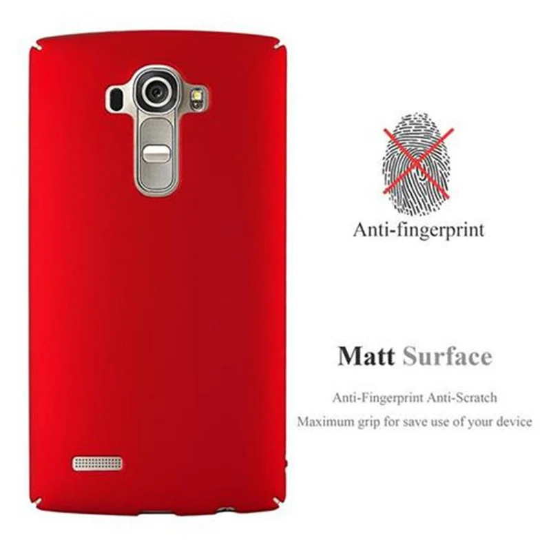 Cadorabo Hülle kompatibel mit LG G4 / G4 PLUS Hard Case Schutzhülle in Metall Optik gegen Kratzer und Stöße