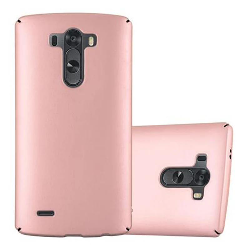 Cadorabo Hülle kompatibel mit LG G3 Hard Case Schutzhülle in Metall Optik gegen Kratzer und Stöße