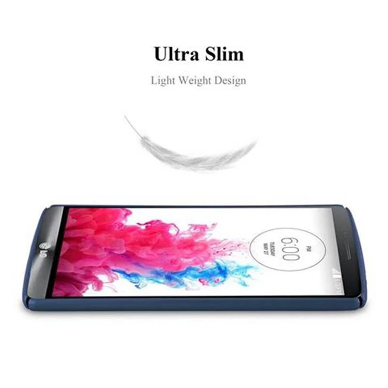 Cadorabo Hülle kompatibel mit LG G3 Hard Case Schutzhülle in Metall Optik gegen Kratzer und Stöße