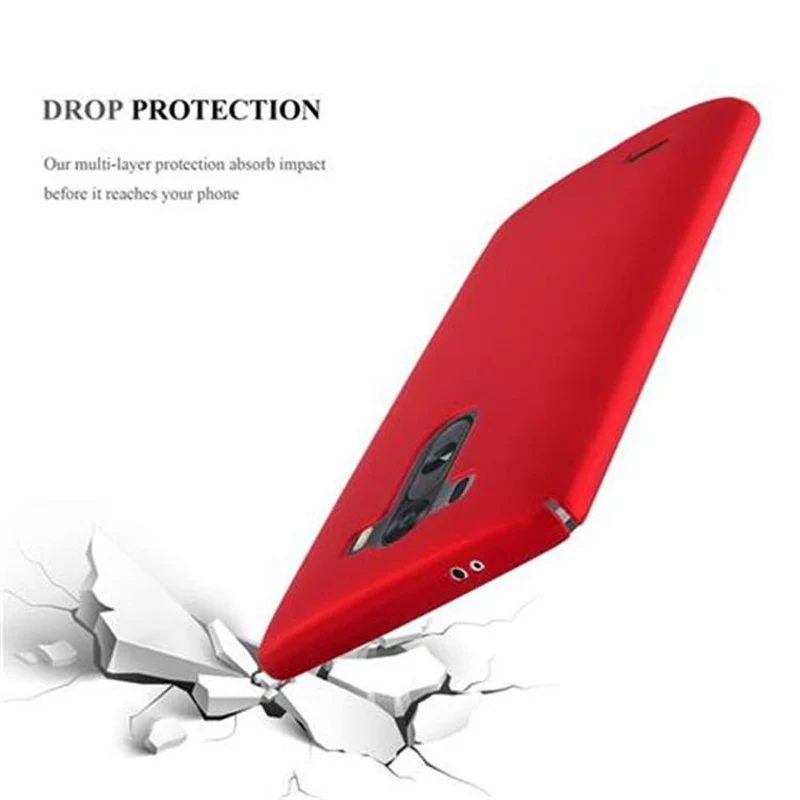Cadorabo Hülle kompatibel mit LG G3 Hard Case Schutzhülle in Metall Optik gegen Kratzer und Stöße