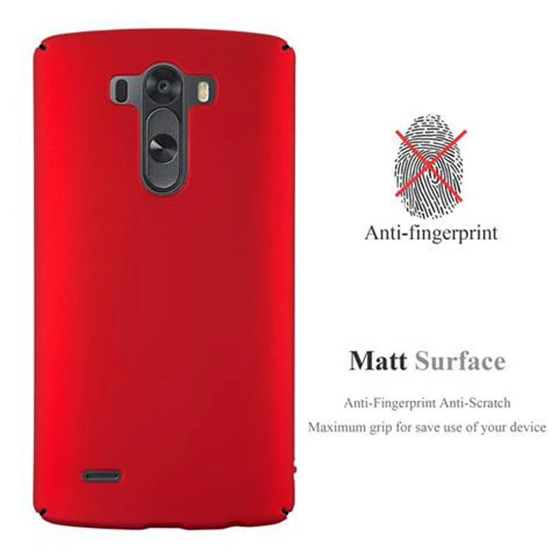 Cadorabo Hülle kompatibel mit LG G3 Hard Case Schutzhülle in Metall Optik gegen Kratzer und Stöße