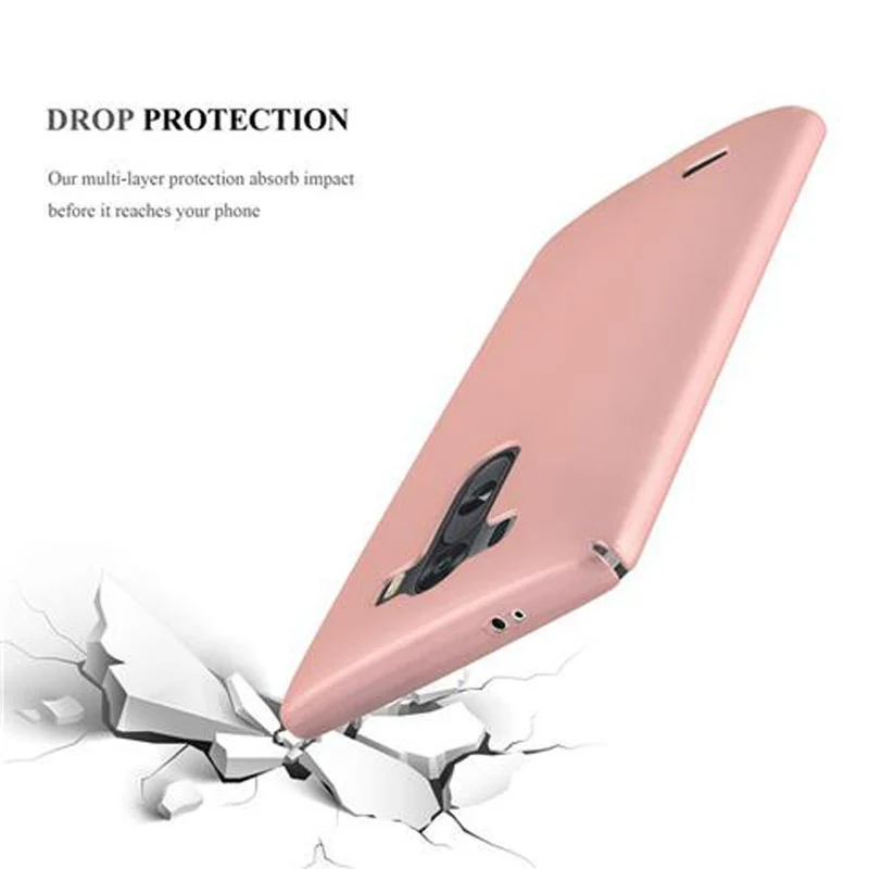 Cadorabo Hülle kompatibel mit LG G3 Hard Case Schutzhülle in Metall Optik gegen Kratzer und Stöße