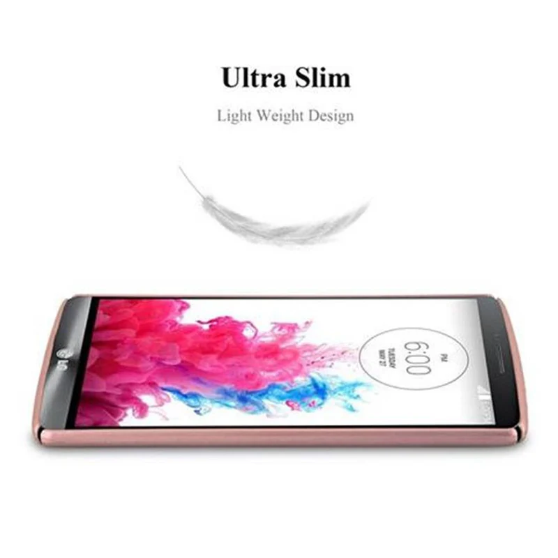 Cadorabo Hülle kompatibel mit LG G3 Hard Case Schutzhülle in Metall Optik gegen Kratzer und Stöße