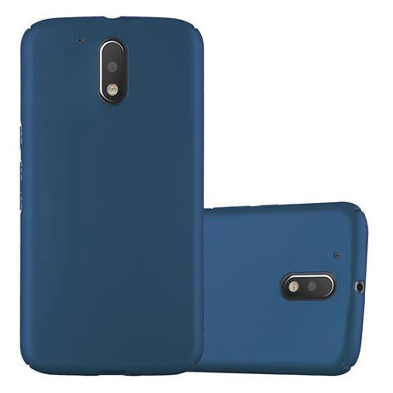 Cadorabo Hülle kompatibel mit Motorola MOTO G4 / G4 PLUS Hard Case Schutzhülle in Metall Optik gegen Kratzer und Stöße