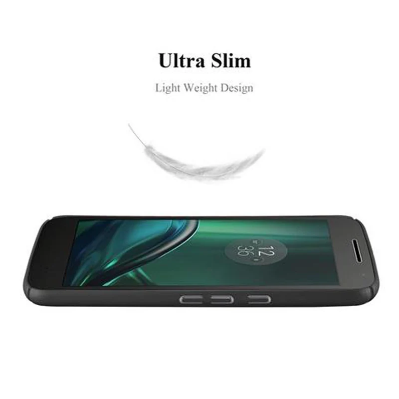 Cadorabo Hülle kompatibel mit Motorola MOTO G4 / G4 PLUS Hard Case Schutzhülle in Metall Optik gegen Kratzer und Stöße