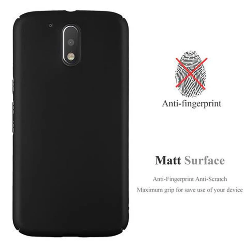 Cadorabo Hülle kompatibel mit Motorola MOTO G4 / G4 PLUS Hard Case Schutzhülle in Metall Optik gegen Kratzer und Stöße