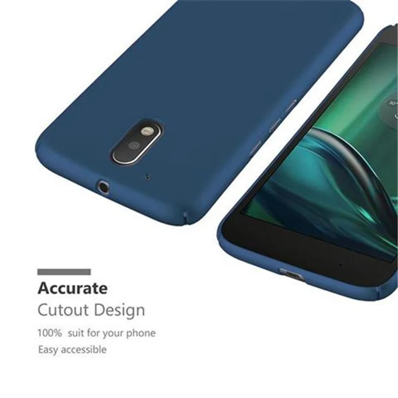 Cadorabo Hülle kompatibel mit Motorola MOTO G4 / G4 PLUS Hard Case Schutzhülle in Metall Optik gegen Kratzer und Stöße