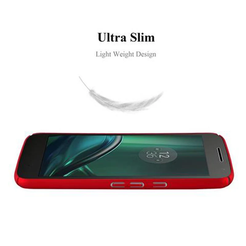 Cadorabo Hülle kompatibel mit Motorola MOTO G4 / G4 PLUS Hard Case Schutzhülle in Metall Optik gegen Kratzer und Stöße