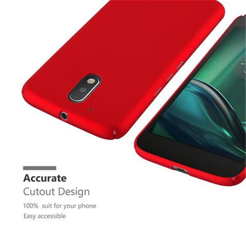 Cadorabo Hülle kompatibel mit Motorola MOTO G4 / G4 PLUS Hard Case Schutzhülle in Metall Optik gegen Kratzer und Stöße