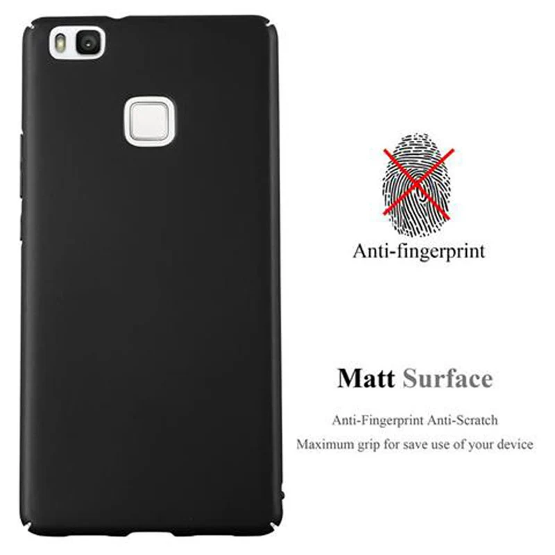 Cadorabo Hülle kompatibel mit Huawei P9 LITE 2016 / G9 LITE Hard Case Schutzhülle in Metall Optik gegen Kratzer und Stöße