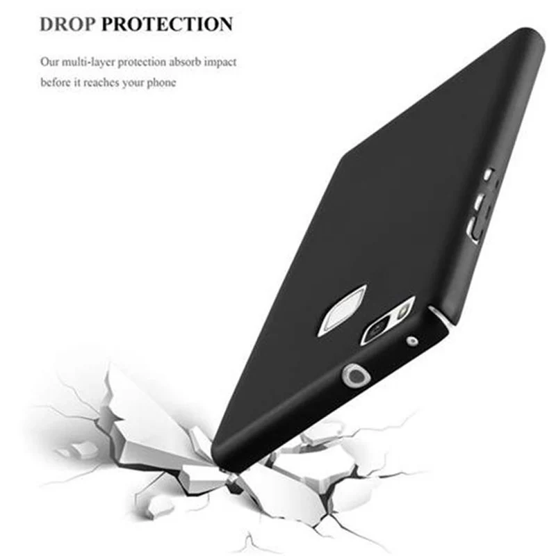 Cadorabo Hülle kompatibel mit Huawei P9 LITE 2016 / G9 LITE Hard Case Schutzhülle in Metall Optik gegen Kratzer und Stöße