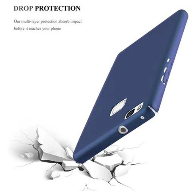 Cadorabo Hülle kompatibel mit Huawei P9 LITE 2016 / G9 LITE Hard Case Schutzhülle in Metall Optik gegen Kratzer und Stöße