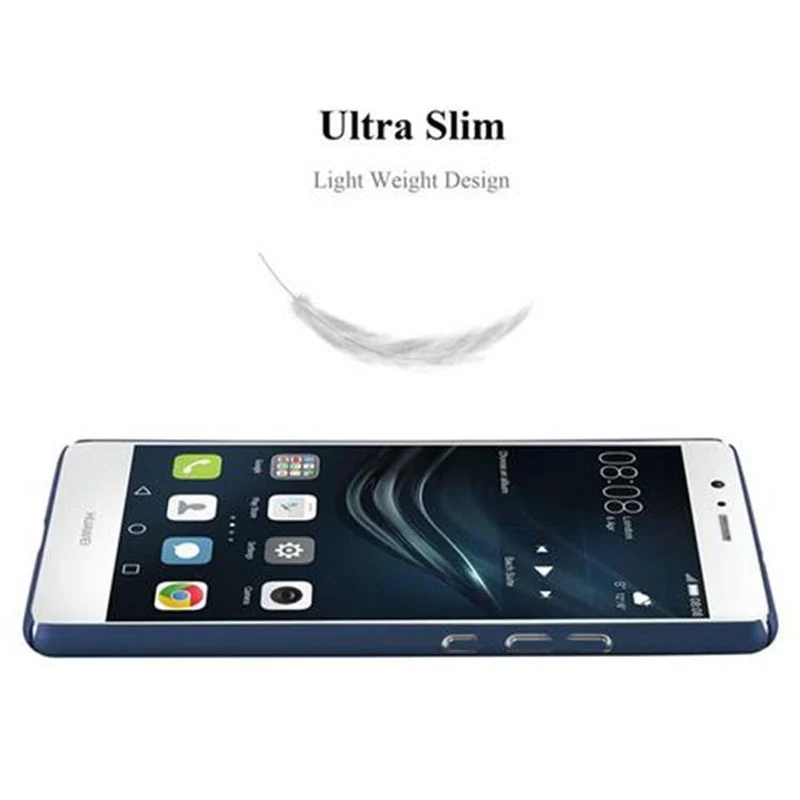 Cadorabo Hülle kompatibel mit Huawei P9 LITE 2016 / G9 LITE Hard Case Schutzhülle in Metall Optik gegen Kratzer und Stöße