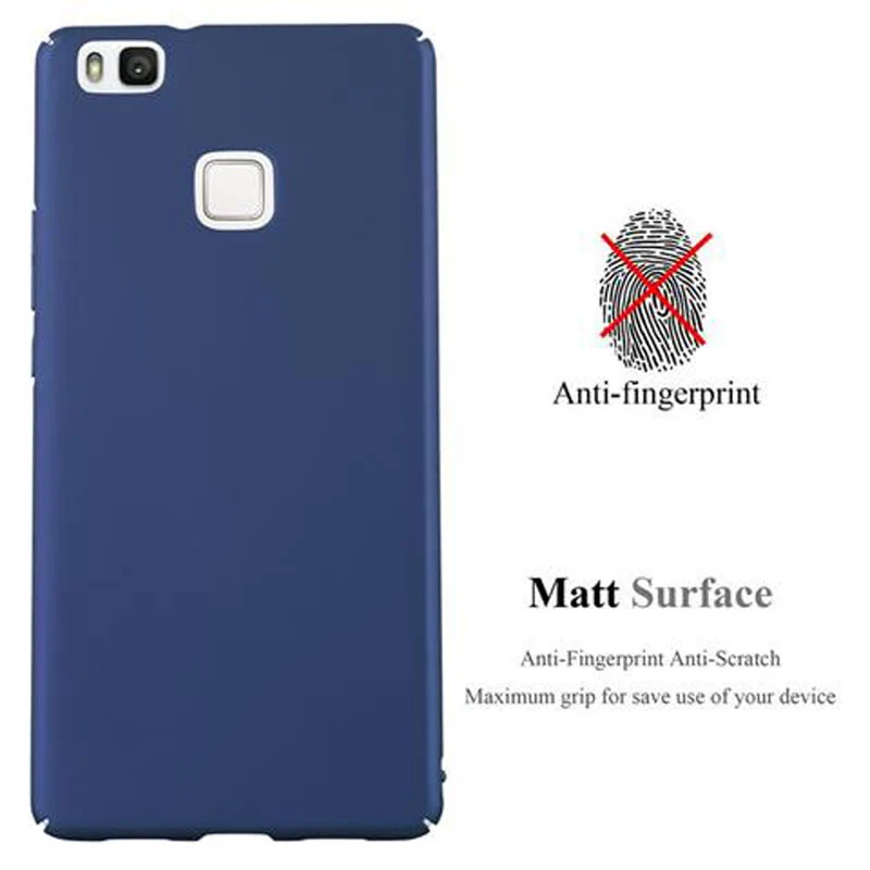 Cadorabo Hülle kompatibel mit Huawei P9 LITE 2016 / G9 LITE Hard Case Schutzhülle in Metall Optik gegen Kratzer und Stöße