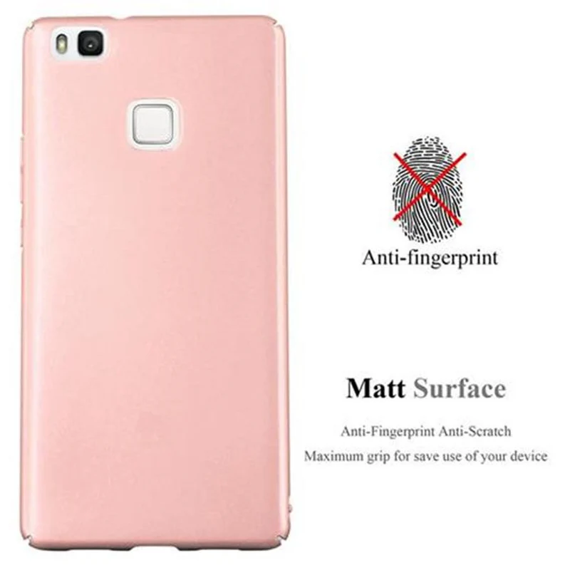 Cadorabo Hülle kompatibel mit Huawei P9 LITE 2016 / G9 LITE Hard Case Schutzhülle in Metall Optik gegen Kratzer und Stöße