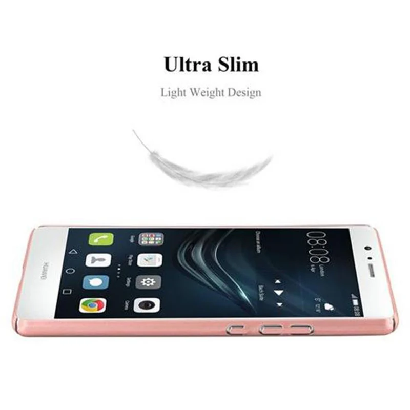 Cadorabo Hülle kompatibel mit Huawei P9 LITE 2016 / G9 LITE Hard Case Schutzhülle in Metall Optik gegen Kratzer und Stöße