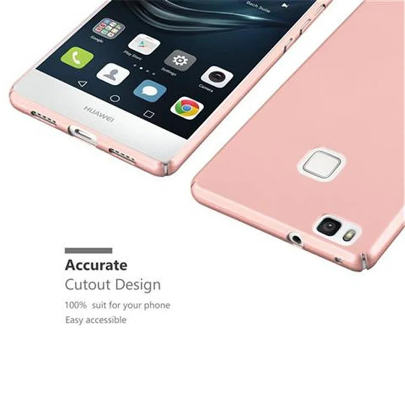 Cadorabo Hülle kompatibel mit Huawei P9 LITE 2016 / G9 LITE Hard Case Schutzhülle in Metall Optik gegen Kratzer und Stöße