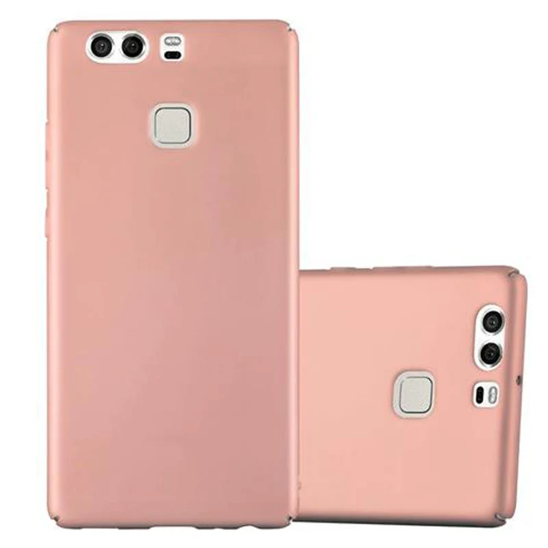 Cadorabo Hülle kompatibel mit Huawei P9 Hard Case Schutzhülle in Metall Optik gegen Kratzer und Stöße