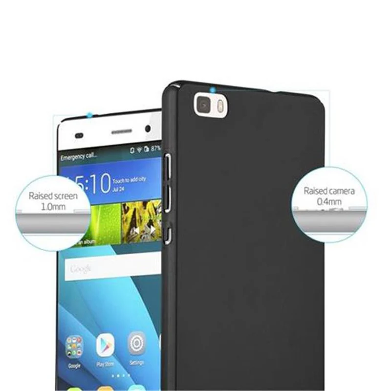 Cadorabo Hülle kompatibel mit Huawei P8 LITE 2015 Hard Case Schutzhülle in Metall Optik gegen Kratzer und Stöße