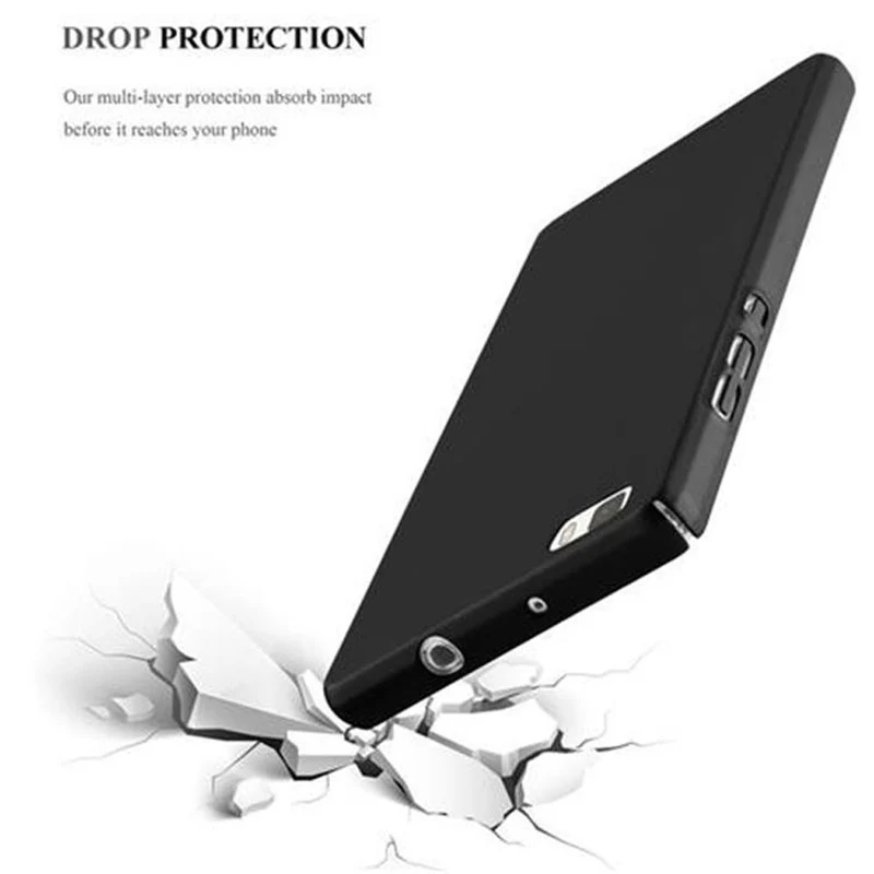 Cadorabo Hülle kompatibel mit Huawei P8 LITE 2015 Hard Case Schutzhülle in Metall Optik gegen Kratzer und Stöße