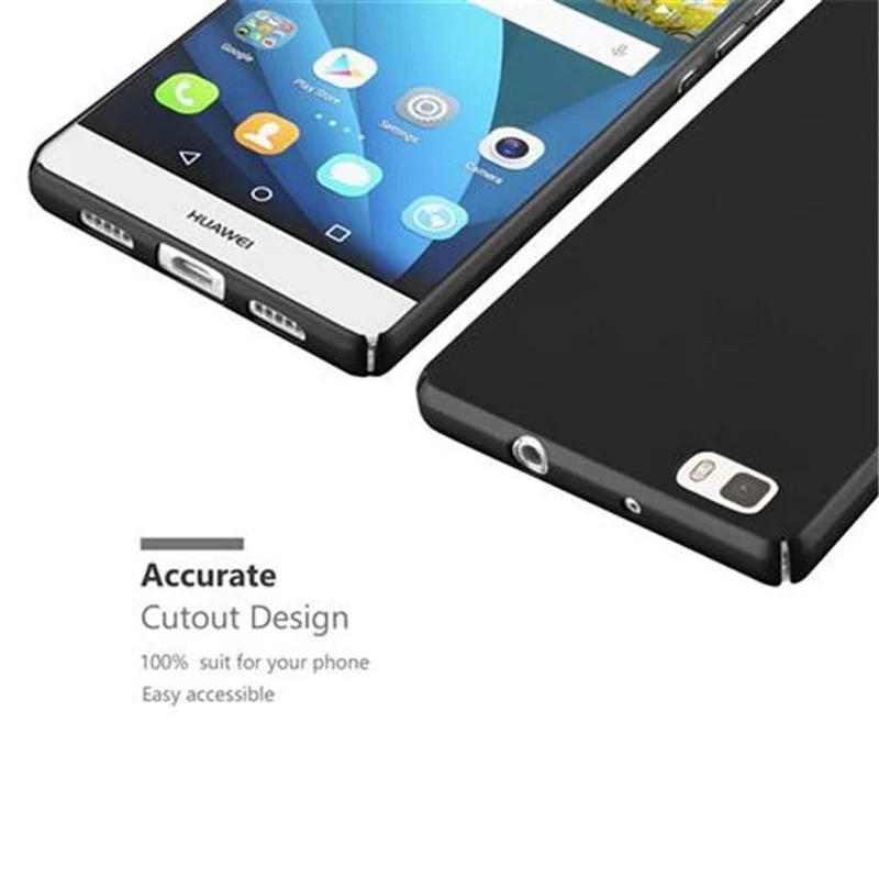 Cadorabo Hülle kompatibel mit Huawei P8 LITE 2015 Hard Case Schutzhülle in Metall Optik gegen Kratzer und Stöße