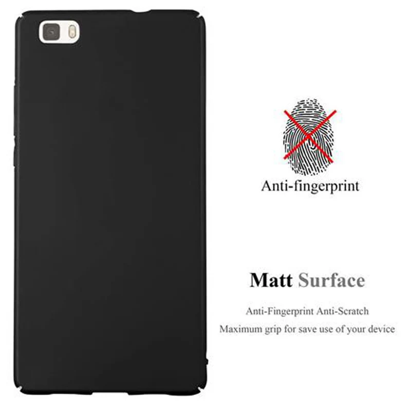 Cadorabo Hülle kompatibel mit Huawei P8 LITE 2015 Hard Case Schutzhülle in Metall Optik gegen Kratzer und Stöße