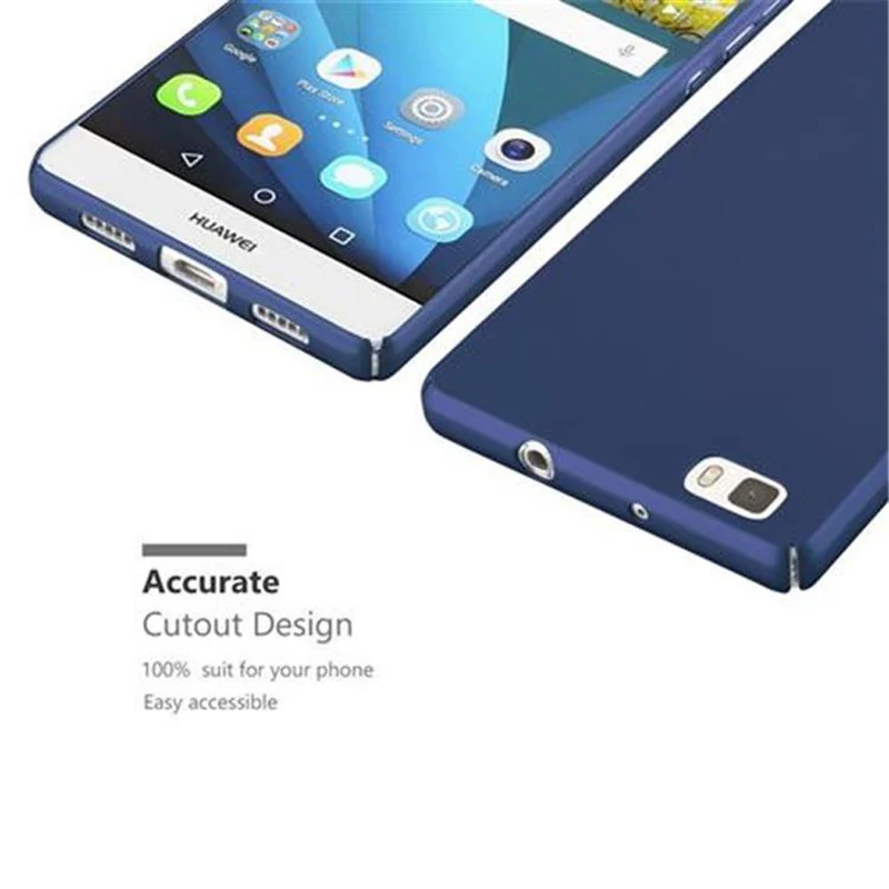 Cadorabo Hülle kompatibel mit Huawei P8 LITE 2015 Hard Case Schutzhülle in Metall Optik gegen Kratzer und Stöße