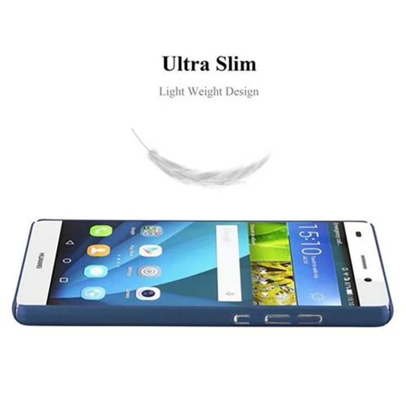Cadorabo Hülle kompatibel mit Huawei P8 LITE 2015 Hard Case Schutzhülle in Metall Optik gegen Kratzer und Stöße