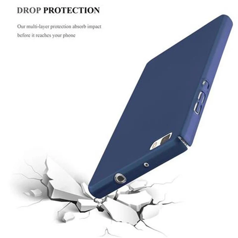 Cadorabo Hülle kompatibel mit Huawei P8 LITE 2015 Hard Case Schutzhülle in Metall Optik gegen Kratzer und Stöße