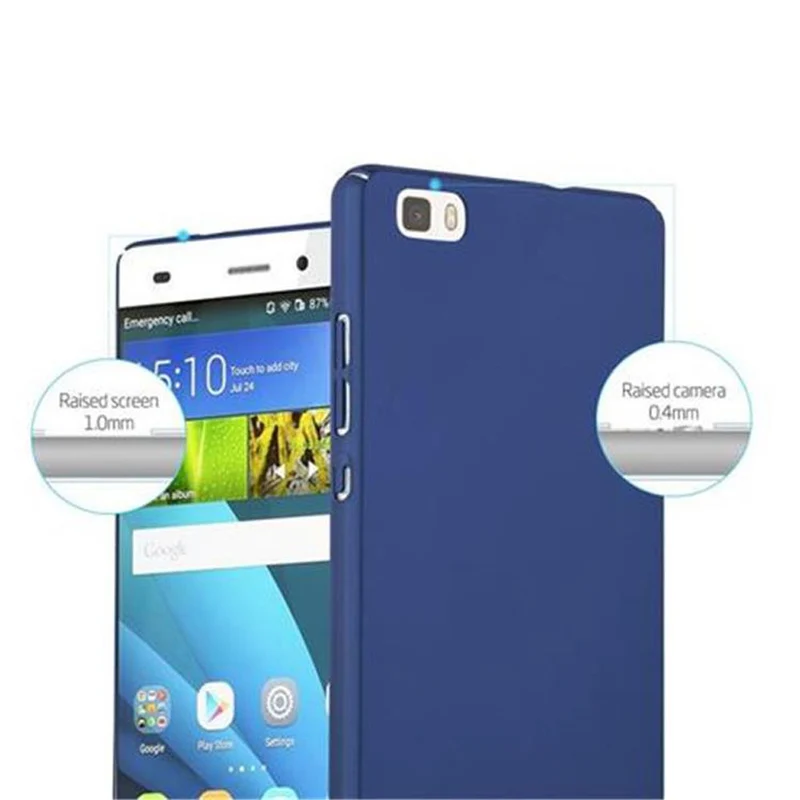 Cadorabo Hülle kompatibel mit Huawei P8 LITE 2015 Hard Case Schutzhülle in Metall Optik gegen Kratzer und Stöße