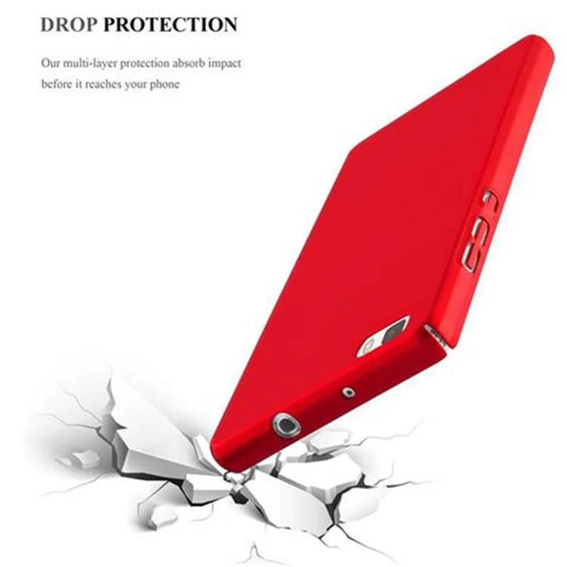 Cadorabo Hülle kompatibel mit Huawei P8 LITE 2015 Hard Case Schutzhülle in Metall Optik gegen Kratzer und Stöße