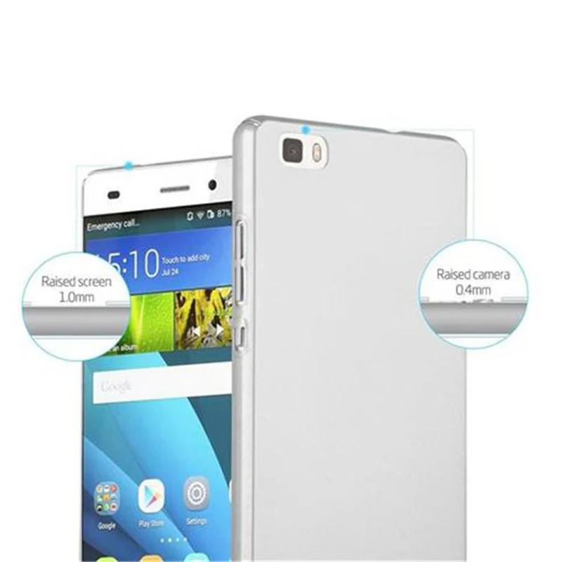 Cadorabo Hülle kompatibel mit Huawei P8 LITE 2015 Hard Case Schutzhülle in Metall Optik gegen Kratzer und Stöße