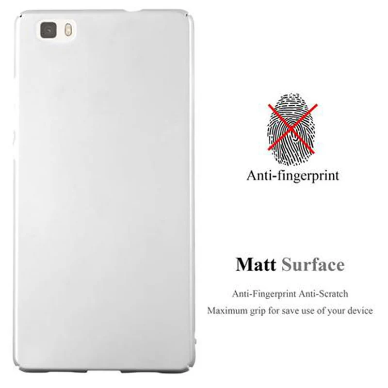 Cadorabo Hülle kompatibel mit Huawei P8 LITE 2015 Hard Case Schutzhülle in Metall Optik gegen Kratzer und Stöße