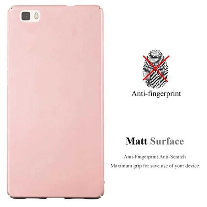 Cadorabo Hülle kompatibel mit Huawei P8 LITE 2015 Hard Case Schutzhülle in Metall Optik gegen Kratzer und Stöße