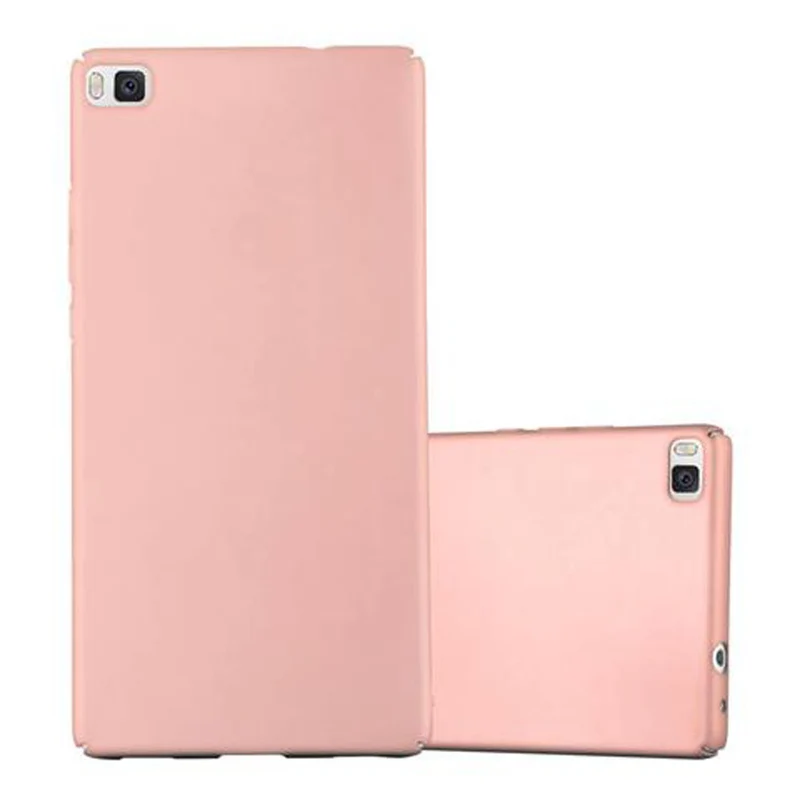 Cadorabo Hülle kompatibel mit Huawei P8 Hard Case Schutzhülle in Metall Optik gegen Kratzer und Stöße