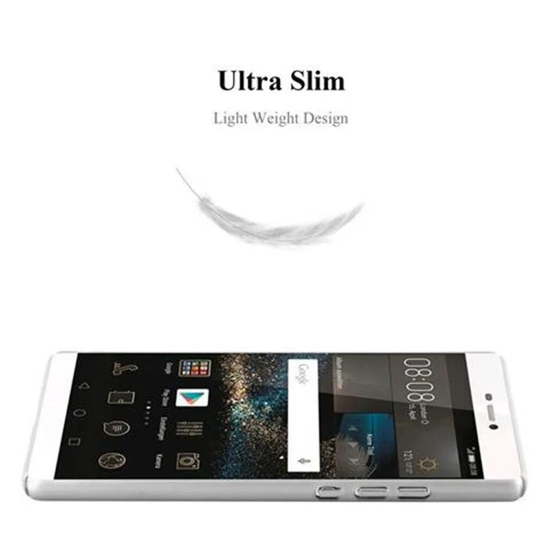 Cadorabo Hülle kompatibel mit Huawei P8 Hard Case Schutzhülle in Metall Optik gegen Kratzer und Stöße