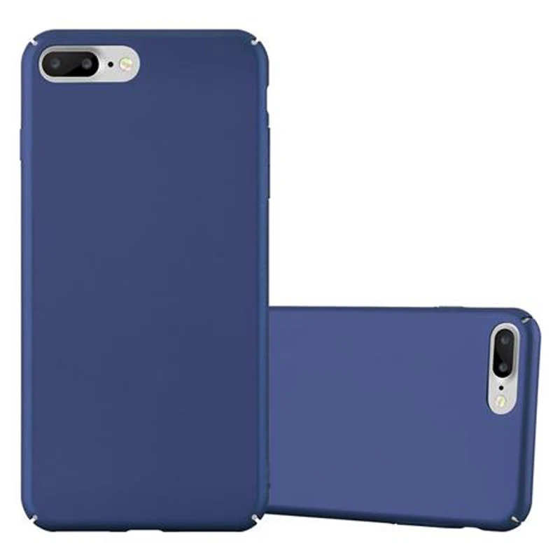 Cadorabo Hülle kompatibel mit Apple iPhone 7 PLUS / 7S PLUS / 8 PLUS Hard Case Schutzhülle in Metall Optik gegen Kratzer und Stöße