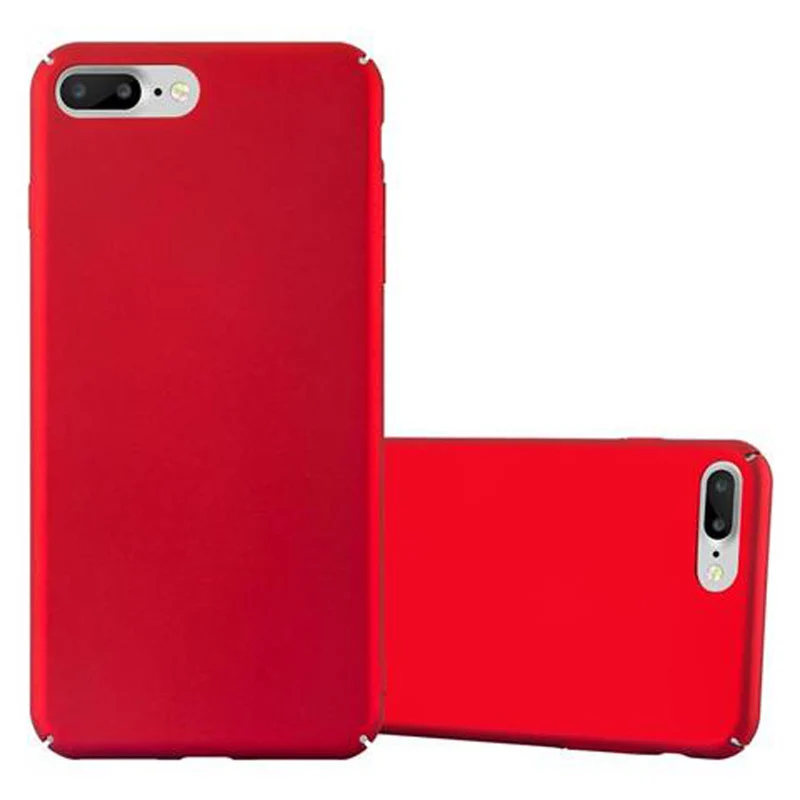 Cadorabo Hülle kompatibel mit Apple iPhone 7 PLUS / 7S PLUS / 8 PLUS Hard Case Schutzhülle in Metall Optik gegen Kratzer und Stöße