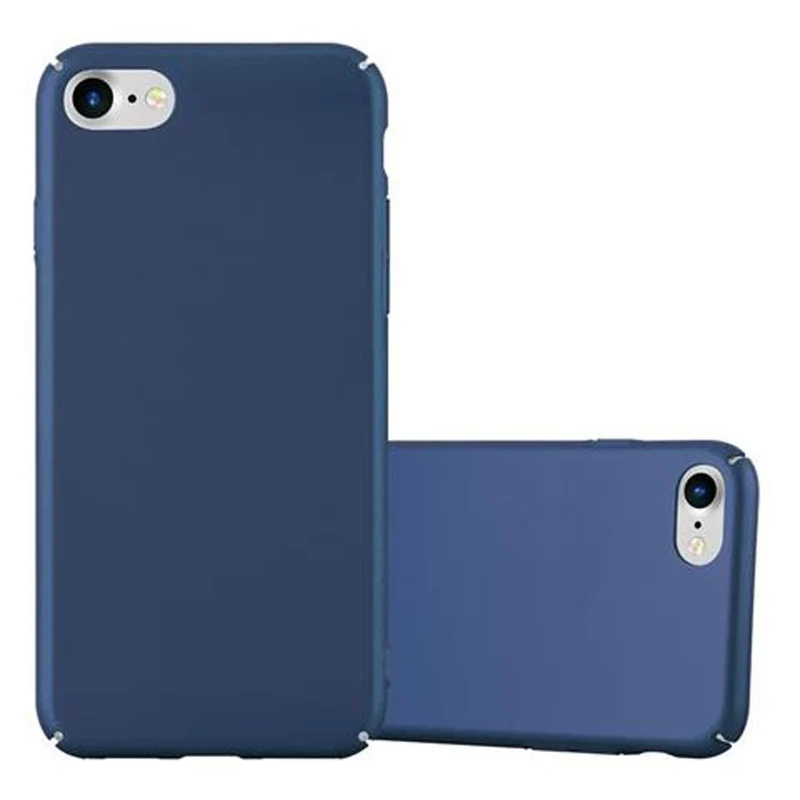 Cadorabo Hülle kompatibel mit Apple iPhone 7 / 7S / 8 / SE 2020 Hard Case Schutzhülle in Metall Optik gegen Kratzer und Stöße