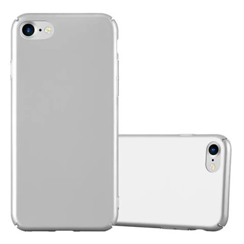 Cadorabo Hülle kompatibel mit Apple iPhone 7 / 7S / 8 / SE 2020 Hard Case Schutzhülle in Metall Optik gegen Kratzer und Stöße