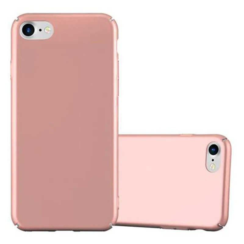 Cadorabo Hülle kompatibel mit Apple iPhone 7 / 7S / 8 / SE 2020 Hard Case Schutzhülle in Metall Optik gegen Kratzer und Stöße