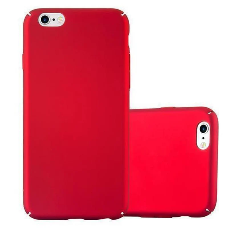 Cadorabo Hülle kompatibel mit Apple iPhone 6 PLUS / 6S PLUS Hard Case Schutzhülle in Metall Optik gegen Kratzer und Stöße