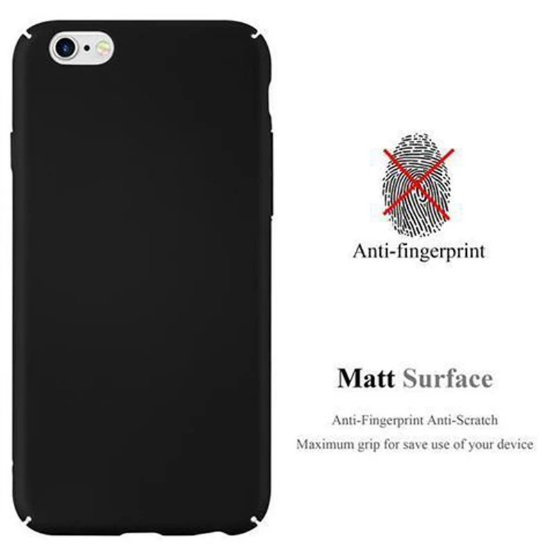 Cadorabo Hülle kompatibel mit Apple iPhone 6 PLUS / 6S PLUS Hard Case Schutzhülle in Metall Optik gegen Kratzer und Stöße