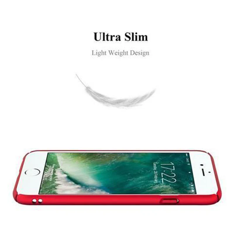 Cadorabo Hülle kompatibel mit Apple iPhone 6 PLUS / 6S PLUS Hard Case Schutzhülle in Metall Optik gegen Kratzer und Stöße