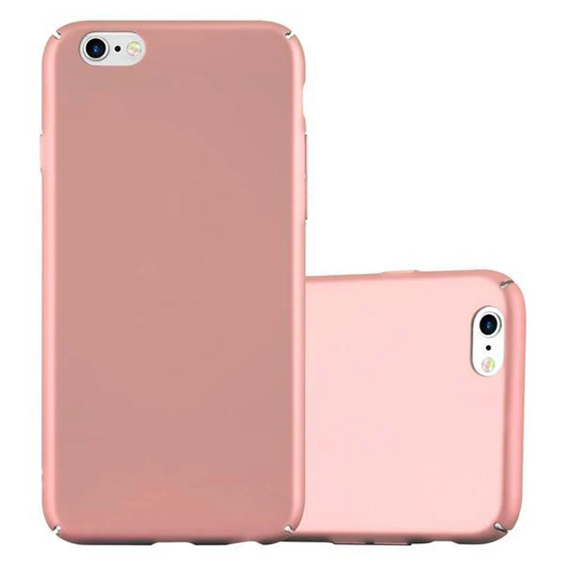 Cadorabo Hülle kompatibel mit Apple iPhone 6 / 6S Hard Case Schutzhülle in Metall Optik gegen Kratzer und Stöße