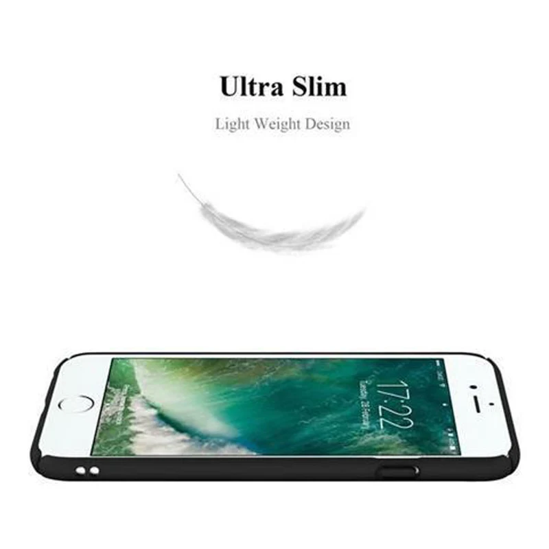 Cadorabo Hülle kompatibel mit Apple iPhone 6 / 6S Hard Case Schutzhülle in Metall Optik gegen Kratzer und Stöße