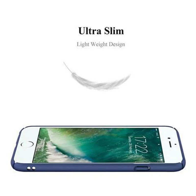 Cadorabo Hülle kompatibel mit Apple iPhone 6 / 6S Hard Case Schutzhülle in Metall Optik gegen Kratzer und Stöße